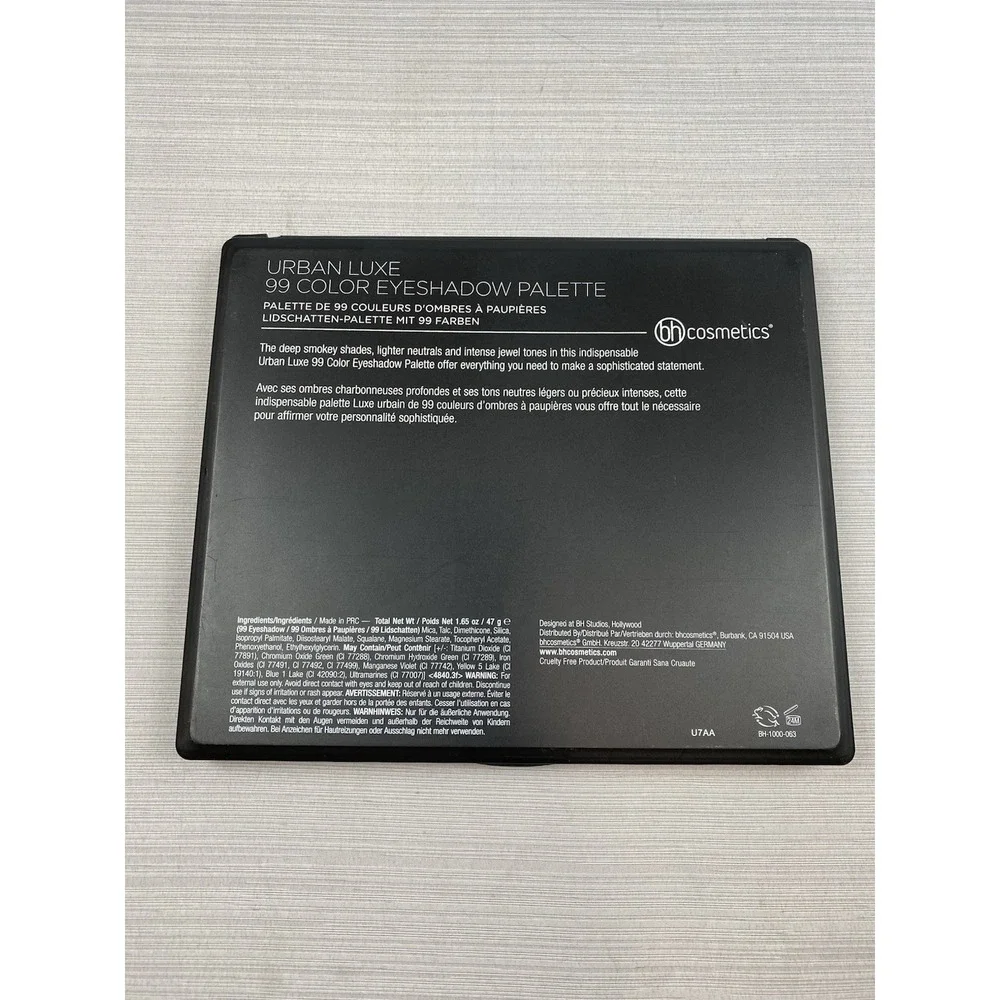 bh Cosmetics Urban Luxe 99 Color Eyeshadow Palette‎ New
